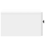 Wall-Mounted Bedside Cabinet High Gloss White 33 x 34.5 x 20 cm 898093
