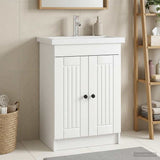 Bathroom under Sink Cabinet White 78.5 x 37.5 x 81 cm 890044