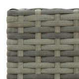 Bar Stool Set of 4 Grey PE rattan, powder-coated steel 313456