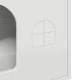 Cat House Gloss White 51 x 30 x 52 cm Engineered Wood 8000666