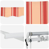 Retractable Awning Yellow 350 x 200 cm Fabric 3329689