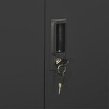 Office Cabinet Anthracite 90x40x180 cm Steel 336420