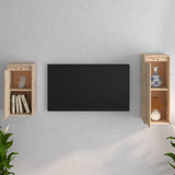 TV Cabinets 2 pcs Solid Wood Pine 3100154