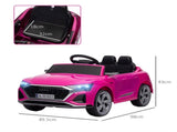 Audi Q8 e-tron Sportback Licensed 12V Ride on Car w/ Remote, 4 Spring Suspension Wheels, Headlights, T3398P378943