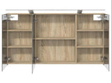 Bathroom Mirror Cabinet Sonoma Oak 100 x 14.5 x 70 cm 889129
