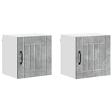 Wall Cabinet LUCCA 2 pcs Concrete Grey 40 x 31 x 40 cm 884881