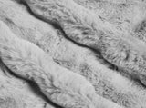 Anti-Slip Faux Rabbit Fur Blanket Olite 4 pcs Grey 130 x 150 cm 42021813