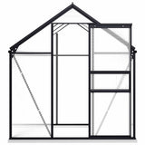 Greenhouse with Base Frame Anthracite Aluminium 3.61 m 48215