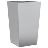 Garden Planter 45x45x75 cm Galvanised Steel 851104