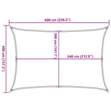 Sunshade Sail 160 g/m Red 4x6 m HDPE 311629