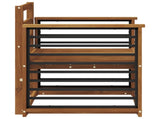 Outdoor Sofa Solid Acacia Wood Natural 3436364