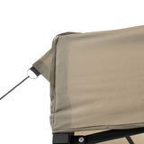 Foldable Party Tent Pop-Up with 4 Sidewalls Taupe 4004930