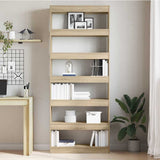 Book Cabinet Sonoma Oak 80 x 30 x 198 cm Engineered Wood 3333918