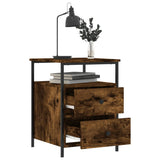 Bedside Cabinet Smoked Oak 44x45x60 cm Engineered Wood 826007