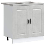 Kitchen Cabinet Kalmar Concrete Grey 80 x 46 x 81.5 cm 3315005