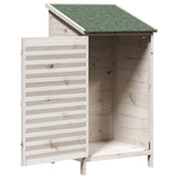 Garden Shed with Roof White 59 x 56 x 113.5 cm Solid Fir Wood 42033453