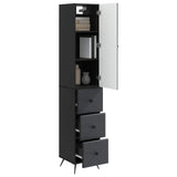 Cabinet Set 2 pcs Black 34.5 x 34.5 x 90 cm Engineered Wood 3416890