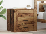Bedside Cabinet Old Wood 35 x 50 x 60 cm Engineered Wood 881060