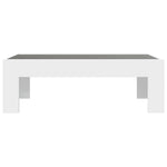 ZNTS Coffee Table with Infinity LED White 90x50x30 cm 847616