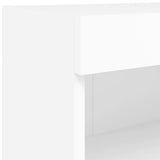 8 Piece TV Wall Units with LED White Engineered Wood 3216633