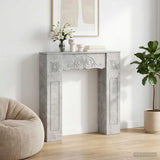 Fireplace Surround Concrete Grey 102 x 20 x 102 cm 8006636