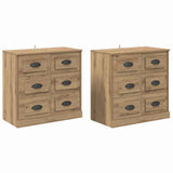 Sideboards with Drawer 2 pcs Artisan Oak 70 x 35.5 x 67.5 cm 3402666