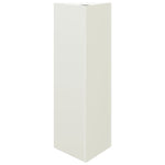 ZNTS Garden Planters 2 pcs White Triangular 30x26x75 cm Steel 851146