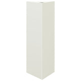 ZNTS Garden Planters 2 pcs White Triangular 30x26x75 cm Steel 851146