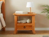 Bedside Cabinet Natural 40 x 40 x 45.5 cm Solid Mahogany Wood 42009931