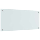 Kitchen Backsplash 2 pcs White 90 x 40 cm Tempered Glass 3415524