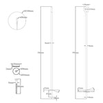 ZNTS Earth Anchors 10 pcs 10x60 cm Galvanised Metal 145503