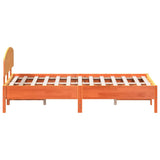 Bed Frame without Mattress Wax Brown 140x200 cm Solid Wood Pine 3207212