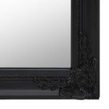 Free-Standing Mirror Black 45x180 cm 351527