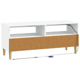 LED TV Cabinet White Engineered Wood 897205