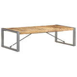 Coffee Table 140x70x40 cm Rough Mango Wood 321587