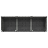 Garden Planter with Wheels Light Grey 120 x 40 x 48 cm PP 3423049