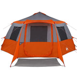 Cabin Tent 12-Person Grey and Orange 500 x 500 x 294 cm 42004058