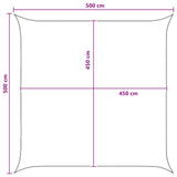Sunshade Sail Blue and White 5 x 5 m HDPE 42032872