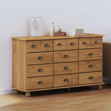 Chest of Drawer ASKIM Brown 79 x 40 x 133.5 cm Solid Pine Wood 4105427