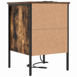 Bedside Cabinet Smoked Oak 42 x 41 x 61 cm Engineered Wood 859484
