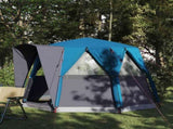 Cabin Tent 3-Person with Roof Blue and Grey 320 x 320 x 203 cm 42004033