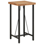 ZNTS Bar Table 55x55x107 cm Solid Wood Acacia and Iron 356369