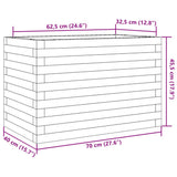 Garden Planter 70x40x45.5 cm Solid Wood Douglas 847266