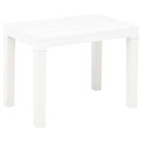 Garden Bench Set of 2 White Plastic Medium Lightweight 48780