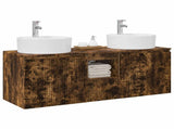 Bathroom Cabinet Set 3 pcs Smoked Oak 49.5 x 44.5 x 65 cm 3405682