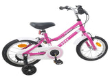 Kids Bike 14 Inches for 3-5 Years Old Pink White 42009234