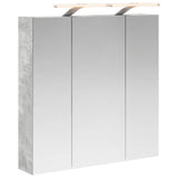 Bathroom Mirror Cabinet Concrete Grey 70 x 14.5 x 70 cm 889098