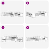Sofa Sets 9 pcs Solid Acacia Wood 3384160