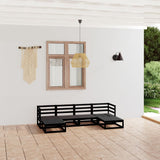 6 Piece Garden Lounge Set Solid Pinewood 3076068