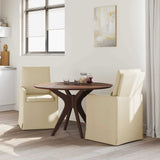 Dining Chairs 2 pcs Cream 57 x 67 x 98 cm Fabric 42017923